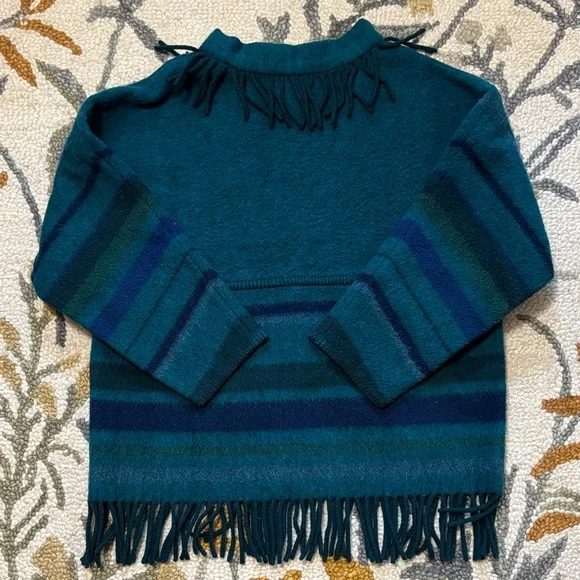 Lapp Lander lap lander lapplander made in Norway 100% wool fringe vintage sweate - Picture 11 of 11